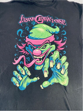 Insane Clown Posse Shirt Black Short Sleeve Crew Neck Concert Shirt ICP Tee XL